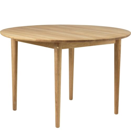 C65 Bjørk- Round Dining Table ø115cm- Natural Oak C65 Bjørk- Round Dining Table ø115cm- Natural Oak