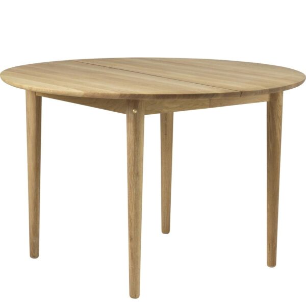 C65E Bjørk- Extendable Round Dining Table ø115cm- Natural Oak C65E Bjørk- Extendable Round Dining Table ø115cm- Natural Oak