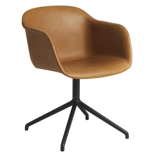 Fiber Armchairs Swivel Base Black- Refine Leather- More Options Fiber Armchairs Swivel Base Black- Refine Leather- More Options
