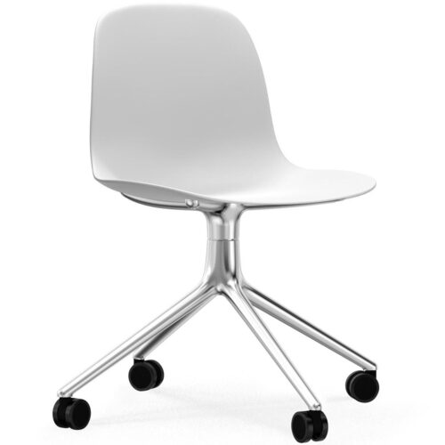 Form Chair Swivel with Castors, Aluminum- more options Form Chair Swivel with Castors, Aluminum- more options