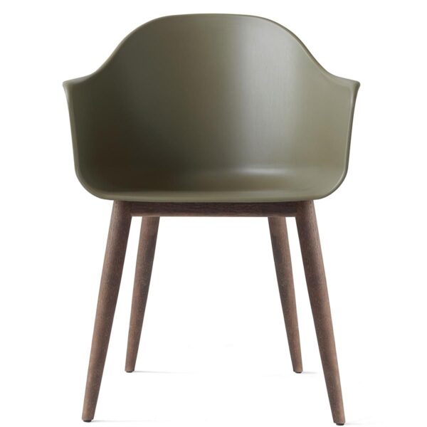 Harbour Dining Chair, Wood Base- Olive/ Natural or Dark Stained Oak Harbour Dining Chair, Wood Base- Olive/ Natural or Dark Stained Oak