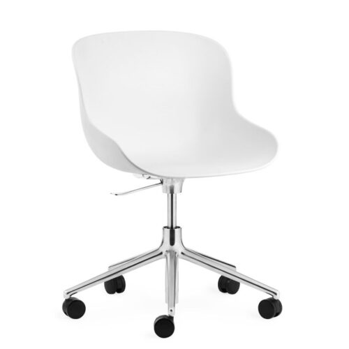 Hyg Chair Swivel with Castors and Gaslift, Alu base- White+ 4 colours Hyg Chair Swivel with Castors and Gaslift, Alu base- White+ 4 colours