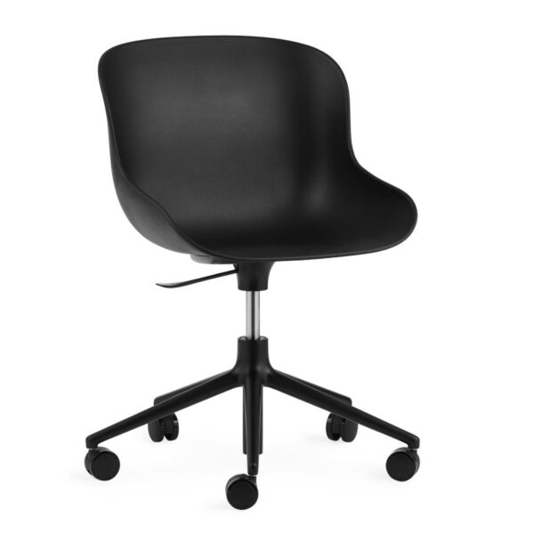 Hyg Chair Swivel with Castors and Gaslift, Black base- Black+ 4 colours Hyg Chair Swivel with Castors and Gaslift, Black base- Black+ 4 colours