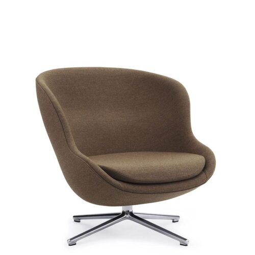 Hyg Lounge Chair Low Swivel- Camira Synergy/ Aluminum Hyg Lounge Chair Low Swivel- Camira Synergy/ Aluminum