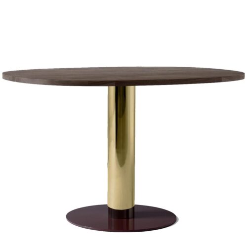 Mezcla JH22 wooden table 120x90cm- natural walnut/ brass Mezcla JH22 wooden table 120x90cm- natural walnut/ brass
