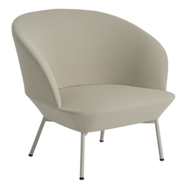 Oslo Lounge Chair, Tube Base- Grey / Vidar 146 Oslo Lounge Chair, Tube Base- Grey / Vidar 146