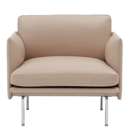 Outline Studio Chair Refine Leather- Beige Outline Studio Chair Refine Leather- Beige