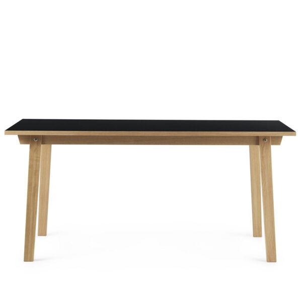Slice Table 160x84cm- Oak/ Black Linoleum Slice Table 160x84cm- Oak/ Black Linoleum
