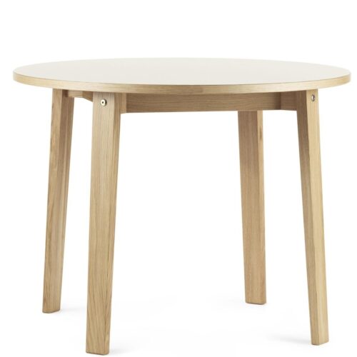 Slice Table Ø95cm- Oak/ Beige Linoleum Slice Table Ø95cm- Oak/ Beige Linoleum