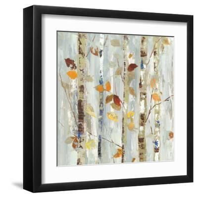 Autumn Petals - Black Framed Art Print Wall Art, 12x12