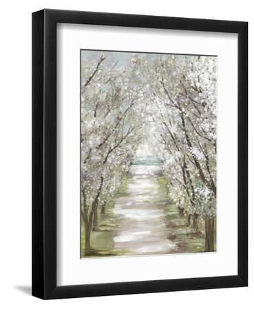 Blossom Pathway - Black Framed Art Print Wall Art, 9x12