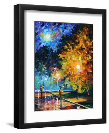 Blue Moon - Black Framed Art Print Wall Art, 9x12