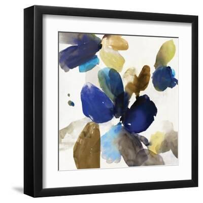 Blue Velvet I - Black Framed Art Print Wall Art, 12x12