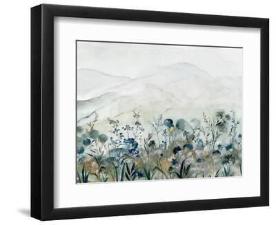 Bluebell Field - Black Framed Art Print Wall Art, 12x9