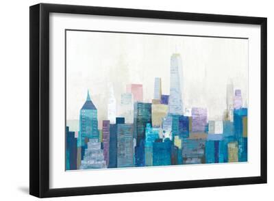 City Life II - Black Framed Art Print Wall Art, 18x12