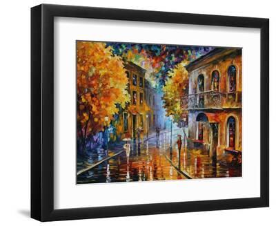 Etude in Red - Black Framed Art Print Wall Art, 12x9