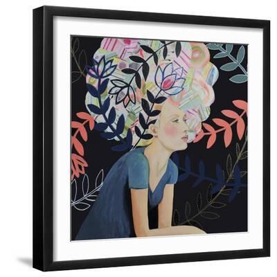 Eva - Black Framed Art Print Wall Art, 16x16 Eva - Black Framed Art Print Wall Art, 16x16