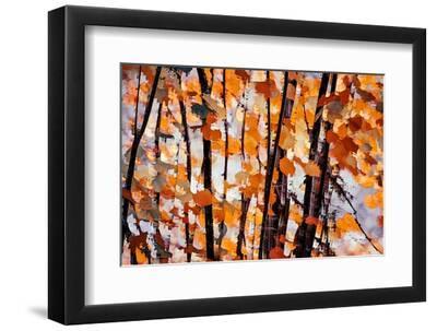 Fall Branches 5 - Black Framed Art Print Wall Art, 12x8 Fall Branches 5 - Black Framed Art Print Wall Art, 12x8