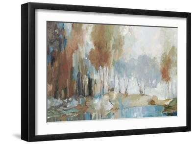 Golden Tranquility - Black Framed Art Print Wall Art, 18x12