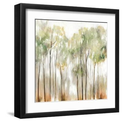 In the Fog I - Black Framed Art Print Wall Art, 12x12