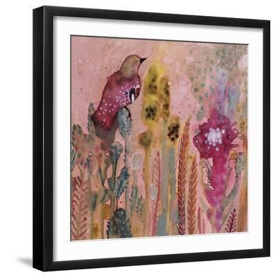 Juste Avant - Black Framed Art Print Wall Art, 16x16