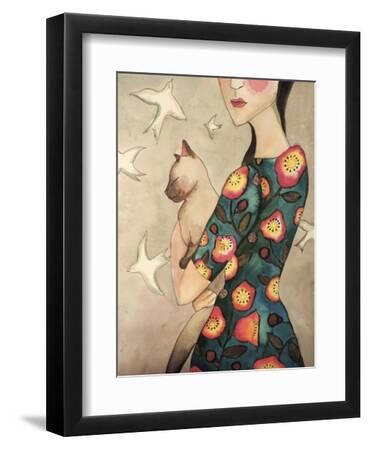 La Reverie - Black Framed Art Print Wall Art, 9x12