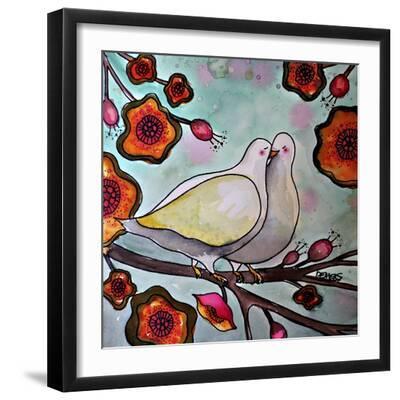 Le Temps Des Cerises - Black Framed Art Print Wall Art, 16x16