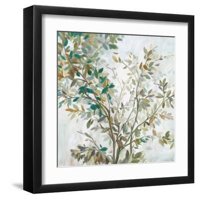 Leaves of Tree - Black Framed Art Print Wall Art, 12x12