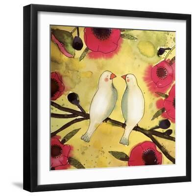 Les Poe?tes - Black Framed Art Print Wall Art, 16x16