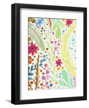 Les Prairies - Black Framed Art Print Wall Art, 9x12