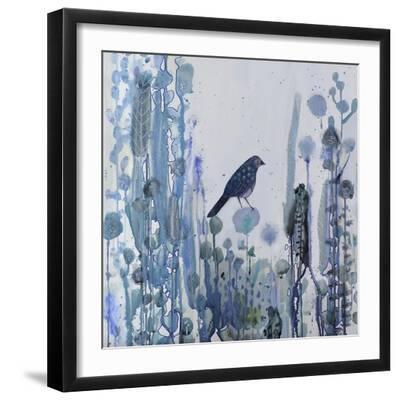 L'heure Bleue - Black Framed Art Print Wall Art, 16x16