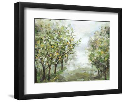 Orange Orchard - Black Framed Art Print Wall Art, 12x9