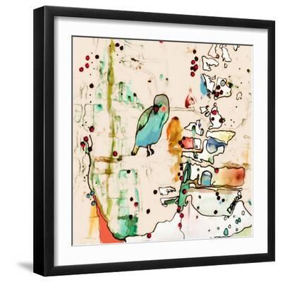 Palm Spring - Black Framed Art Print Wall Art, 16x16