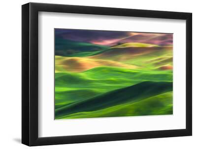 Palouse 1 - Black Framed Art Print Wall Art, 12x8 Palouse 1 - Black Framed Art Print Wall Art, 12x8