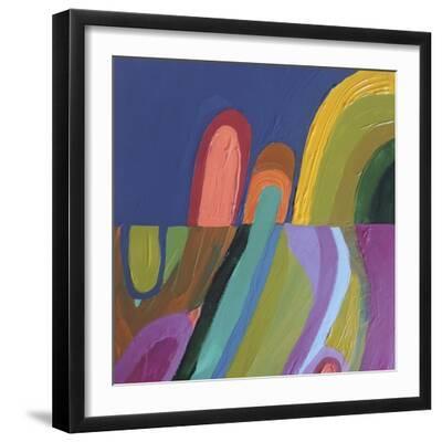Petits Chemins - Black Framed Art Print Wall Art, 16x16