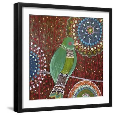 Pondy Cheri - Black Framed Art Print Wall Art, 16x16