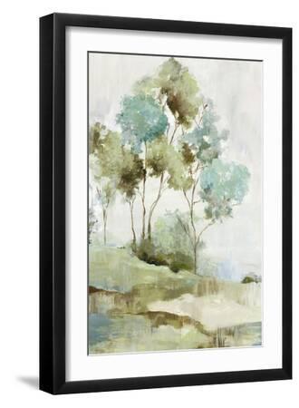 Serene Green Forest I - Black Framed Art Print Wall Art, 12x18