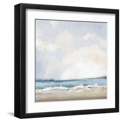 Sunny Beach - Black Framed Art Print Wall Art, 12x12