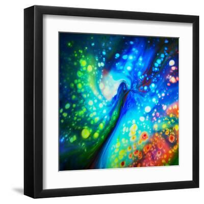 The Kiss - Black Framed Art Print Wall Art, 12x12