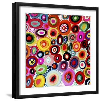 Tourbillons - Black Framed Art Print Wall Art, 16x16