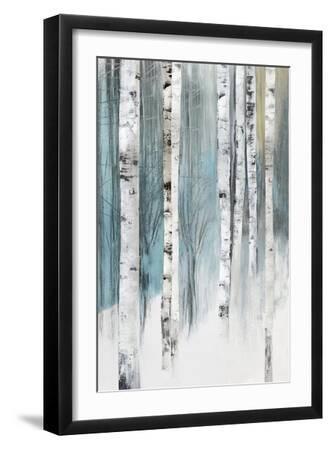 Winter Birch - Black Framed Art Print Wall Art, 12x18